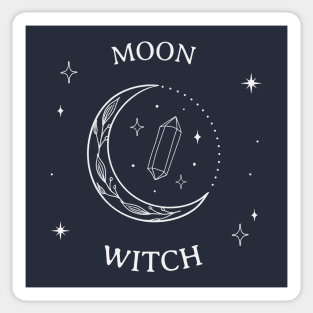 Moon Witch Modern Witchcraft Wicca Pagan Spell Sticker